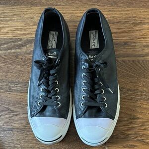 Converse Black and White Leather Men's Sneakers